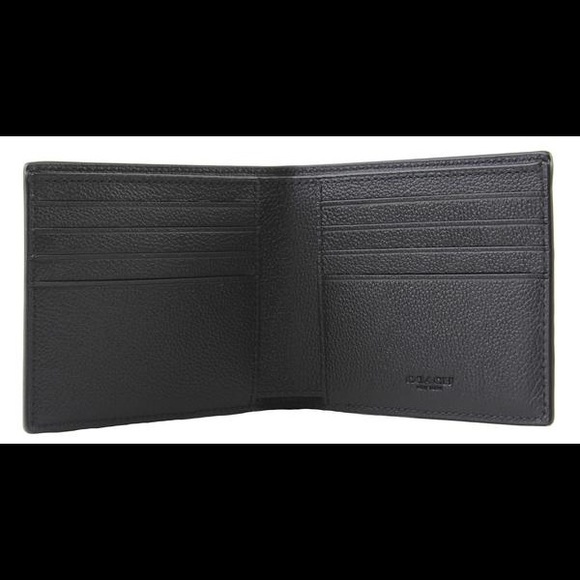 Compact ID Leather Wallet Gift set w/Key F64118 - Picture 2 of 7